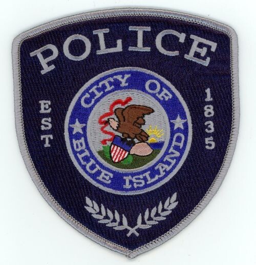 ILLINOIS IL BLUE ISLAND POLICE NICE SHOULDER PATCH SHERIFF