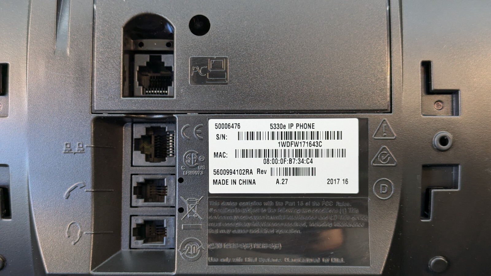 Mitel 5330E IP Phone 🔥Works🔥