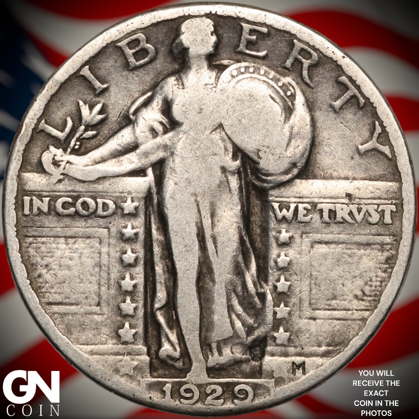 1929 P Standing Liberty Quarter B2544