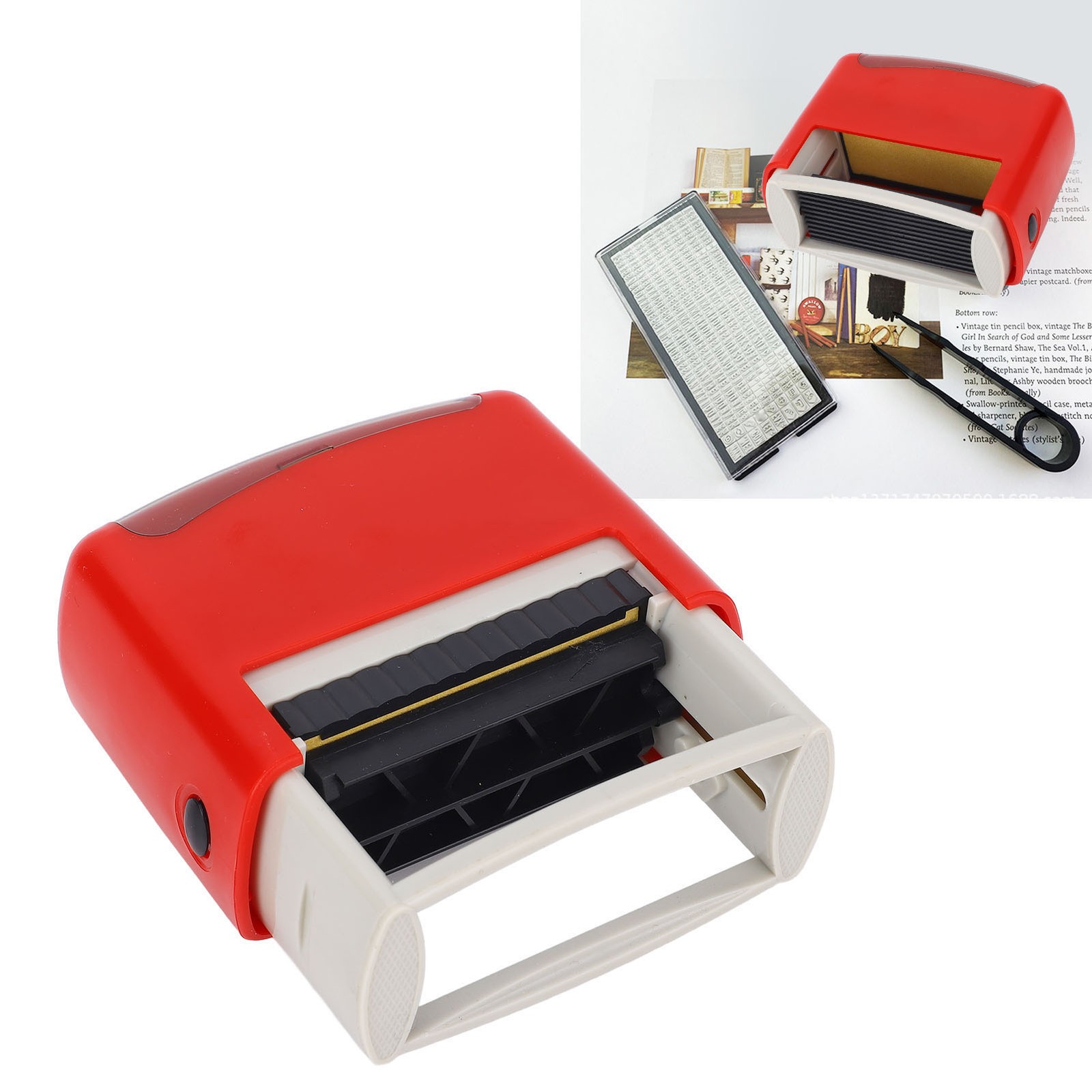 Self Inking Stamp Custom Date Number Letter Symbol Comb Automatic Press Spare