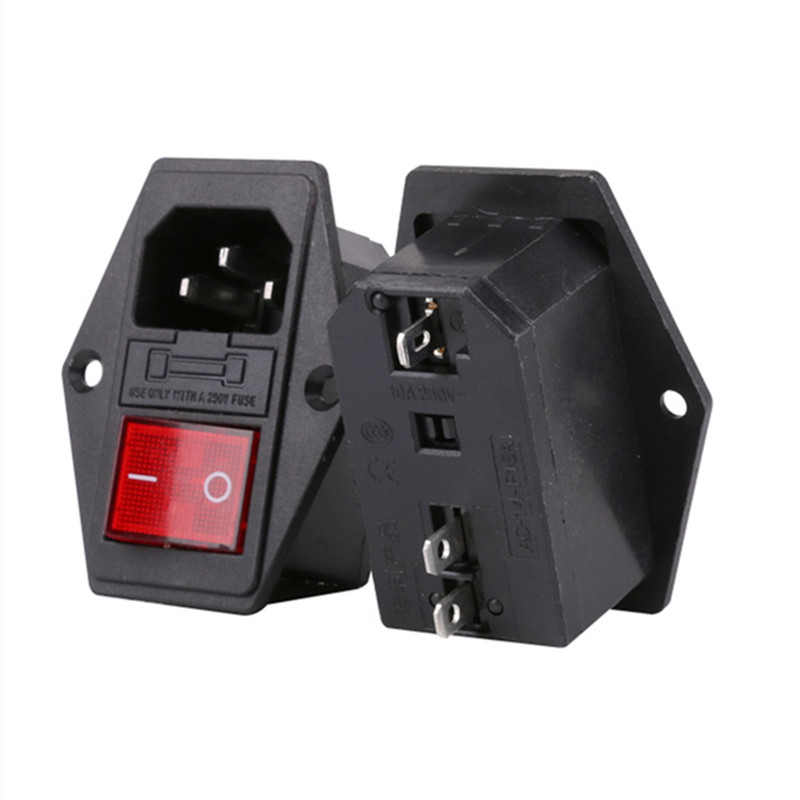 1Pc Power Entry On Off Switch W/Fuse Socket Power For Superfit 2-in-1 Treadmill
