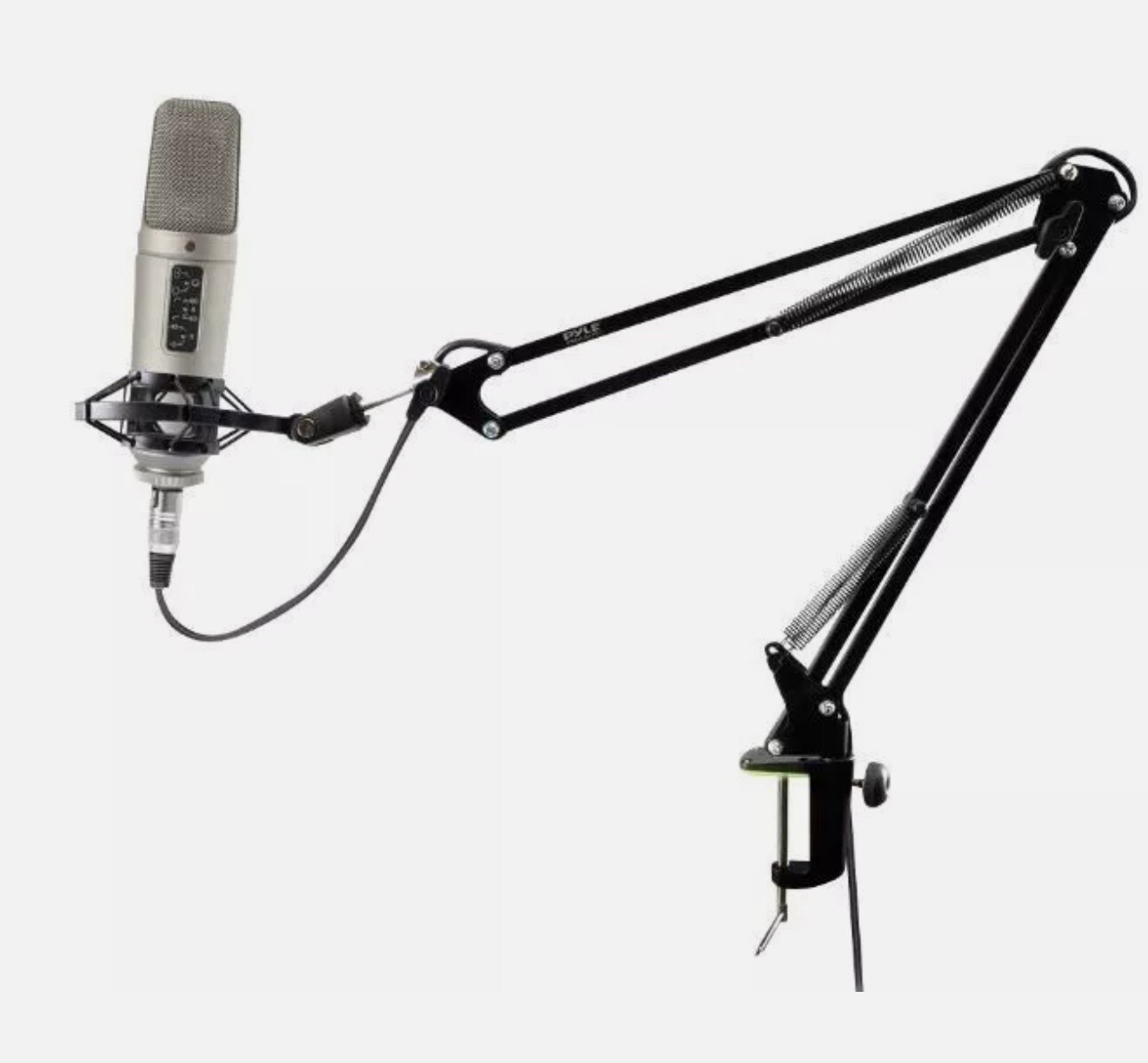Pyle PMKSH01 Suspension Boom Scissor Microphone Stand Universal Table Mount