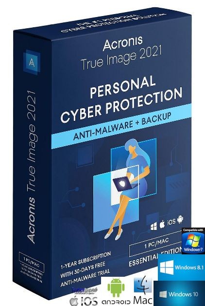 Acronis True Image 2021 Full Version 1 PC/Mac 1 Year + Universal Restore DE/ML NEW