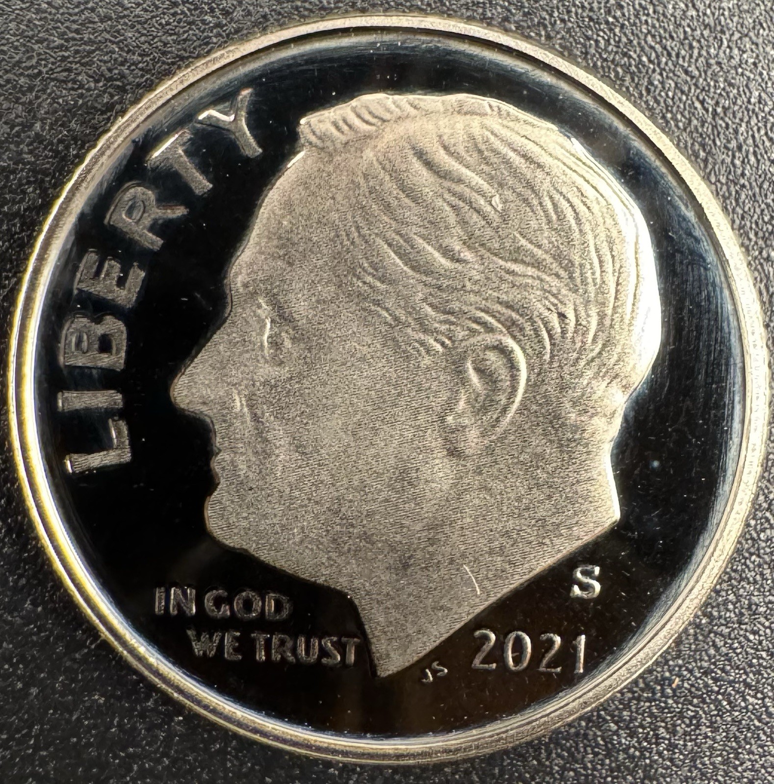 2021-S GEM PROOF Roosevelt Dime 10C Clad DEEP ULTRA CAMEO Coin