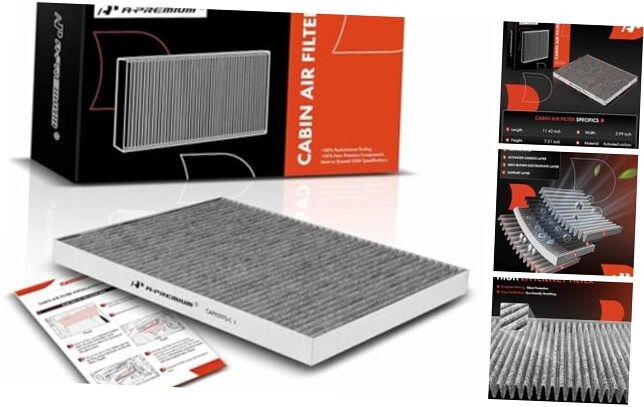 Cabin Air Filter with Activated Carbon Compatible with Dodge Grand Caravan