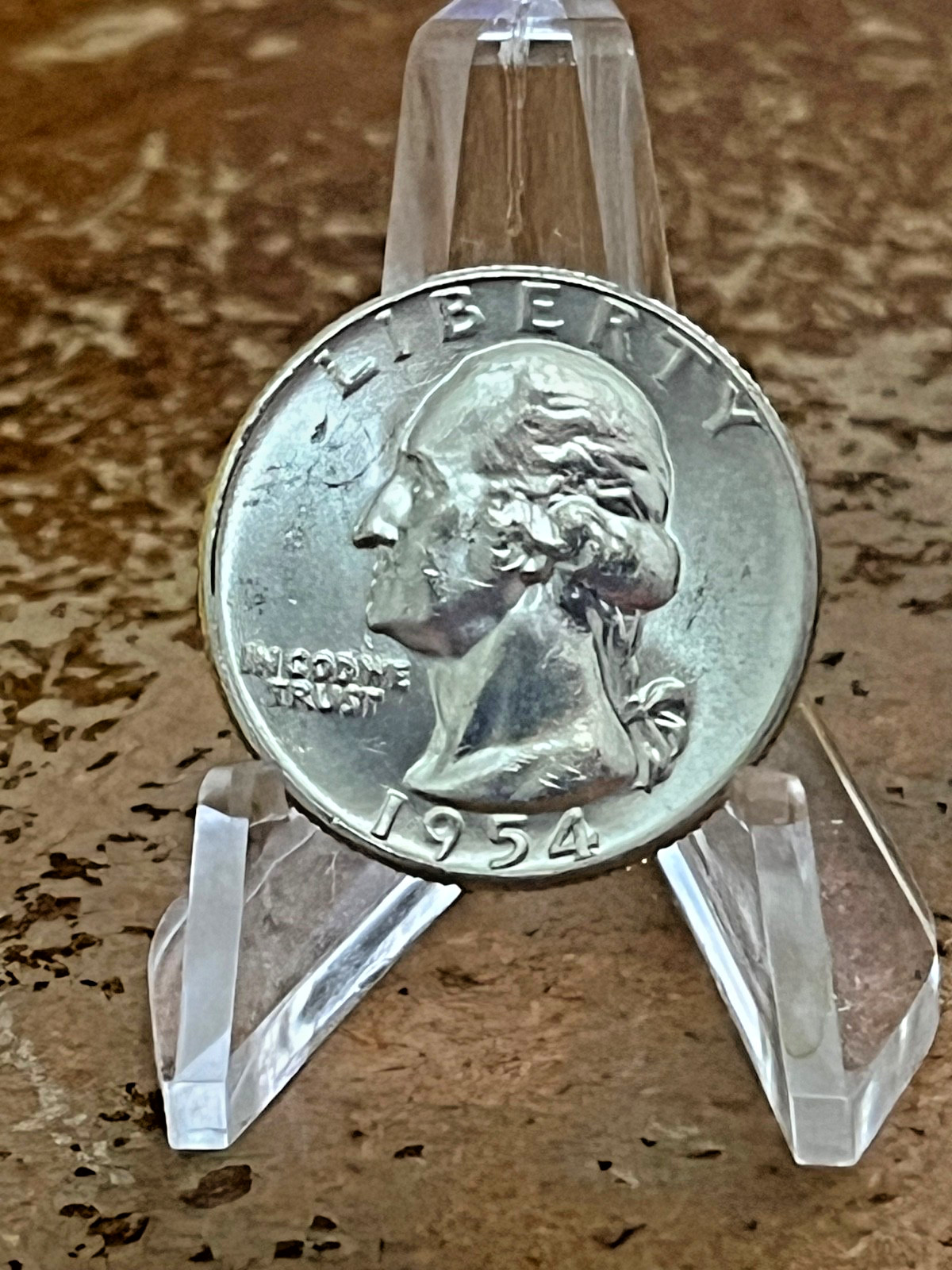 1954   Washington Quarter Silver Coin  BU Unc  # PS31