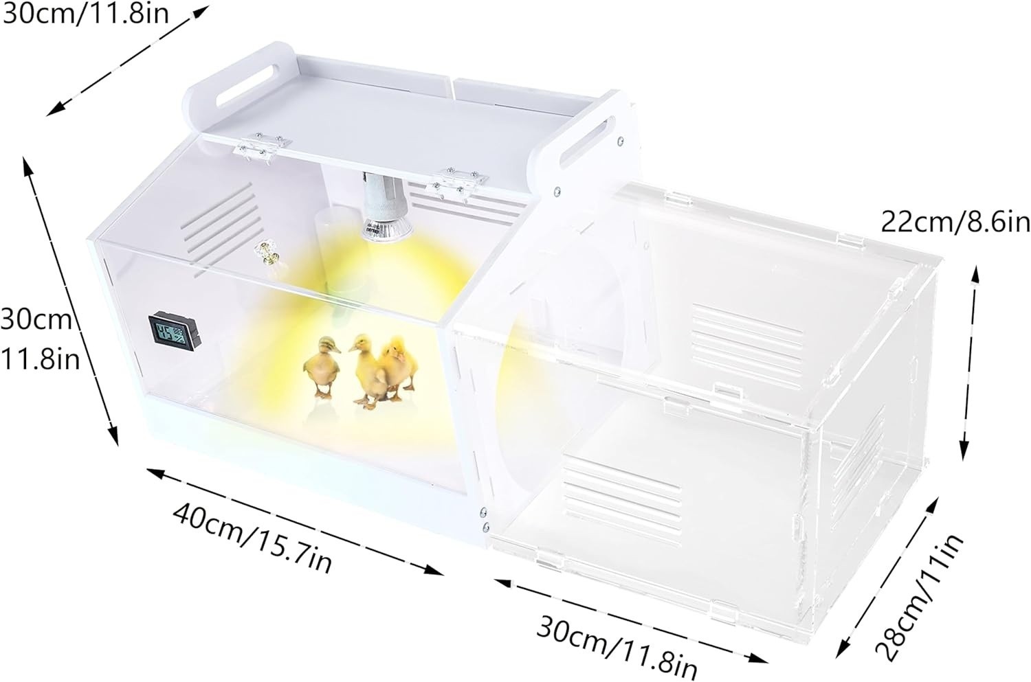 Large-Scale Chick brooder Box Quail Cage Egg Incubator Chick Starter Kit Chicken