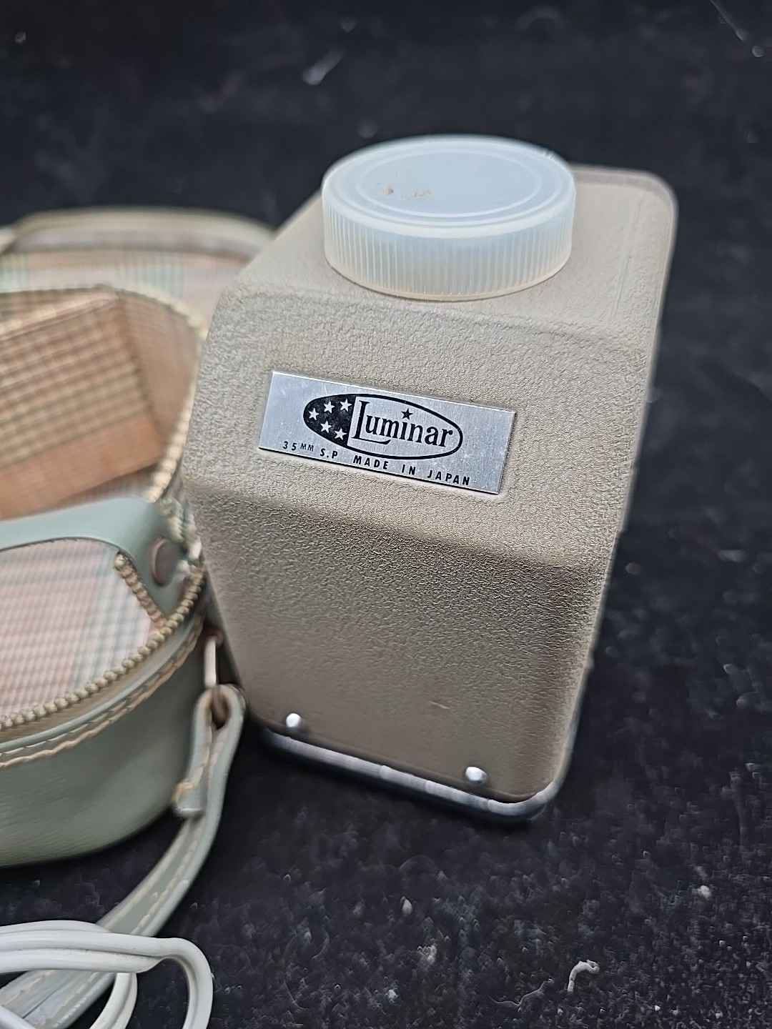Vintage Luminar Mini Slide Projector Made In Japan With Case Tested Works!