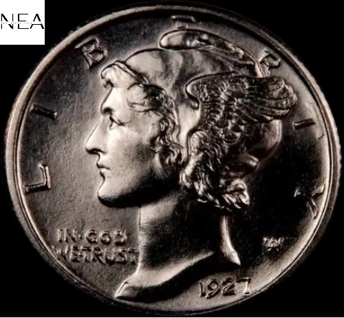 1927 Mercury Dime ~ Gem BU (Full Split Bands - FSB) ~ 90% Silver