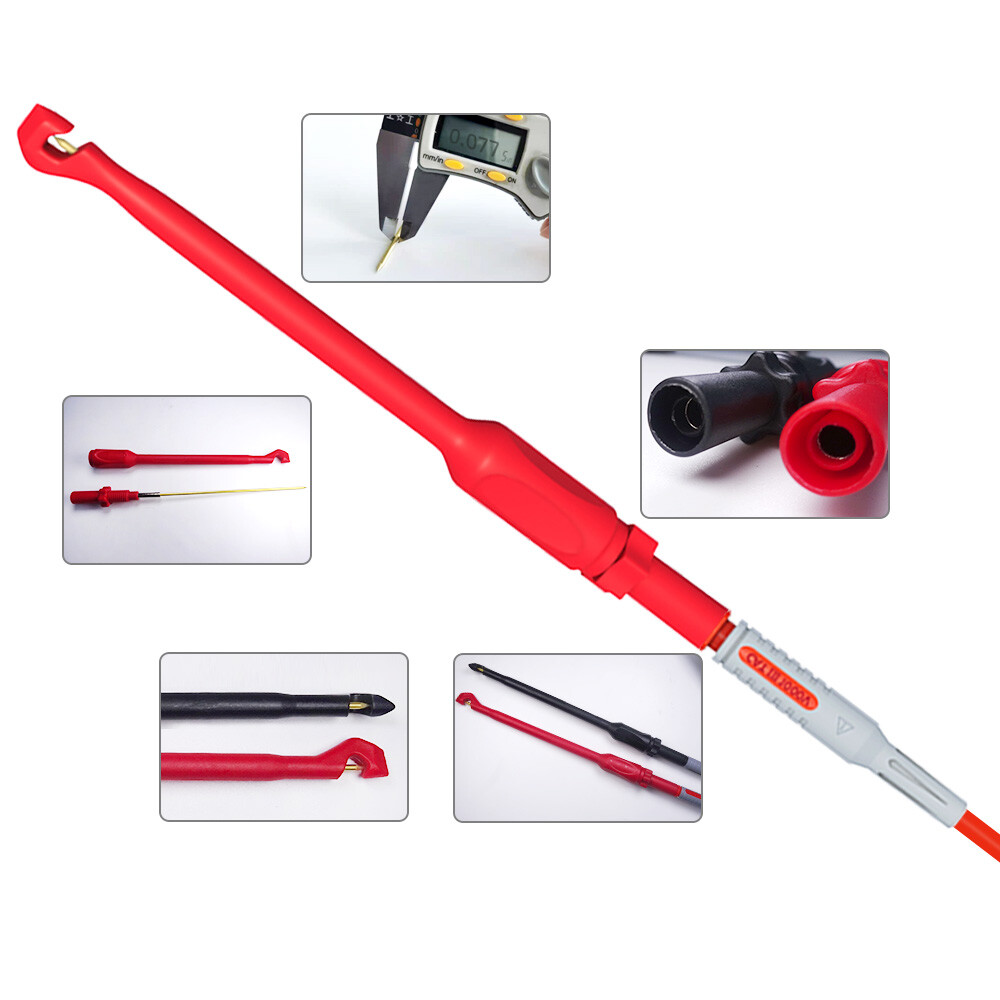 Multimeter Test Leads Kit with Wire-Piercing Probe Alligator Clip Mini Grabber