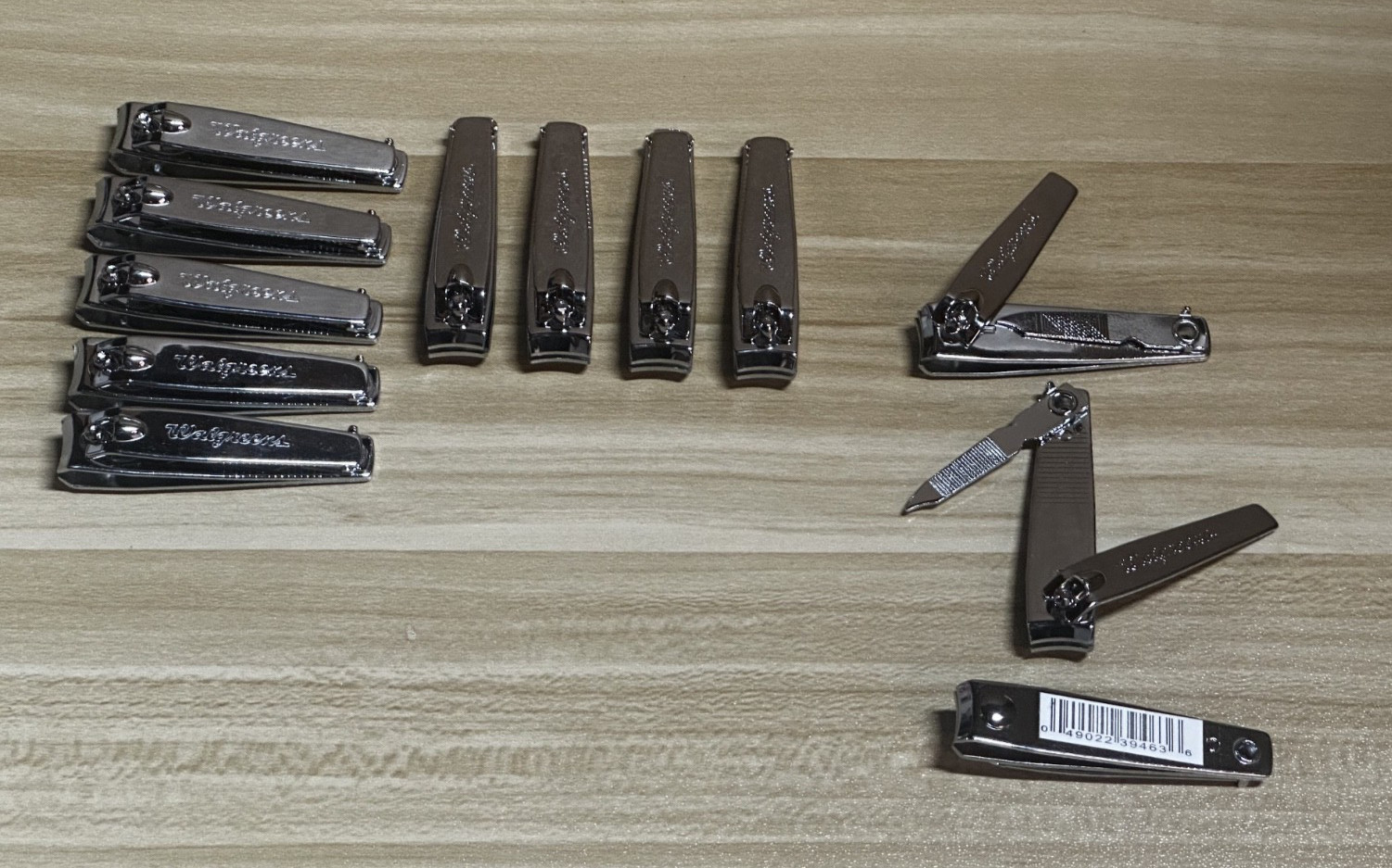 Lot of 12 Walgreens Deluxe Fingernail Nail Clippers Toenail Cutter Trimmer NEW