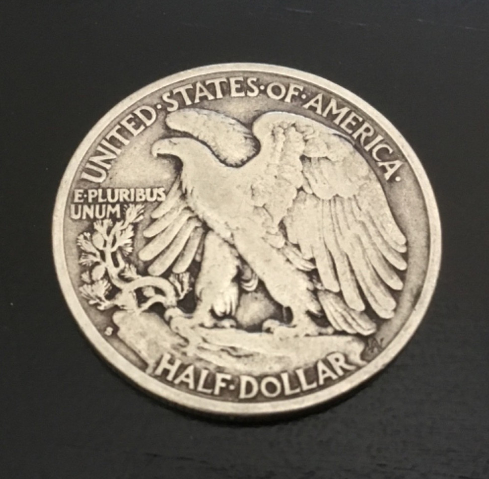 1942-S Walking Liberty Half Dollar 90% Silver