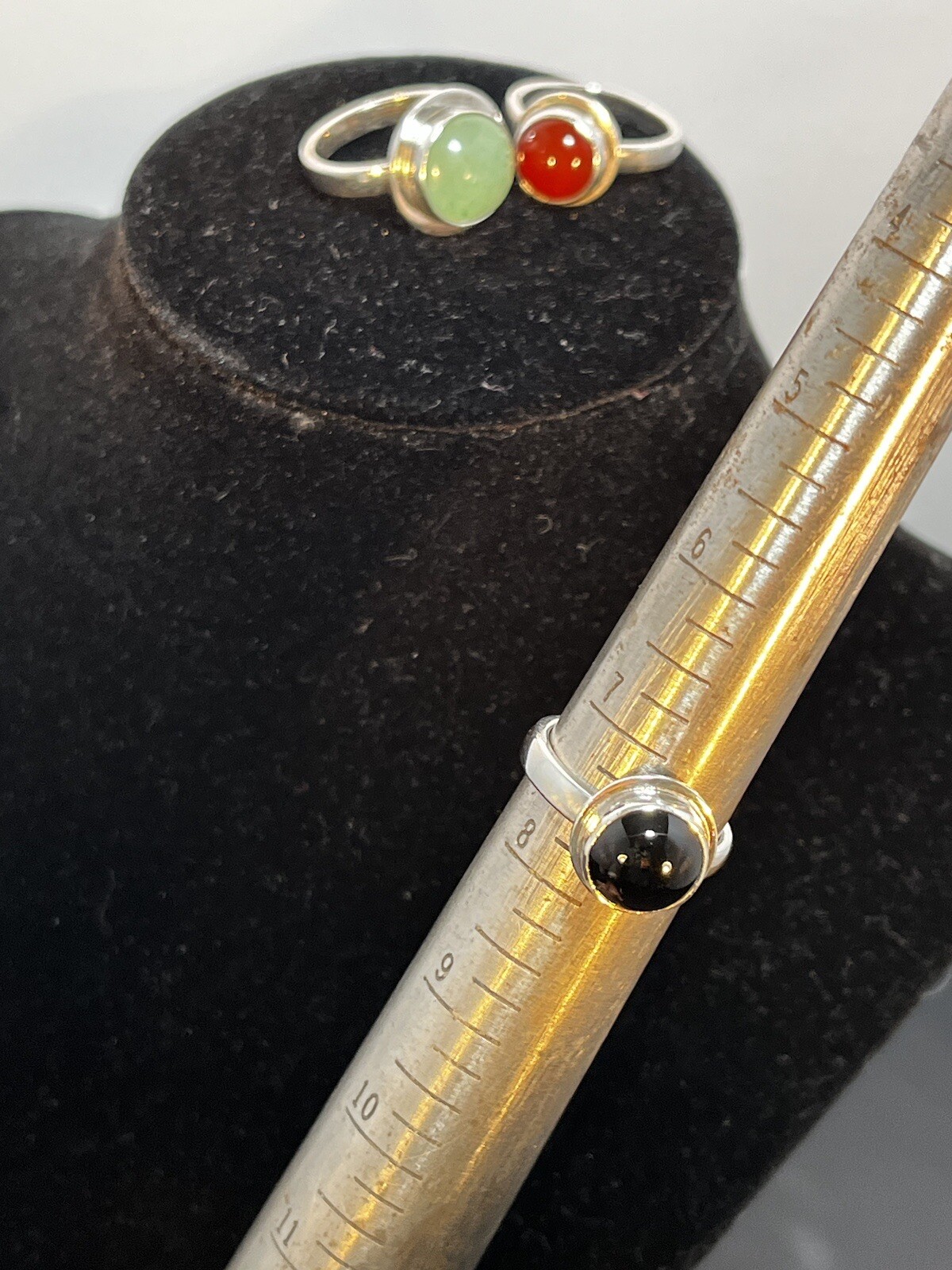 Silver Ring Simple Ring Single Stone Handmade Ring