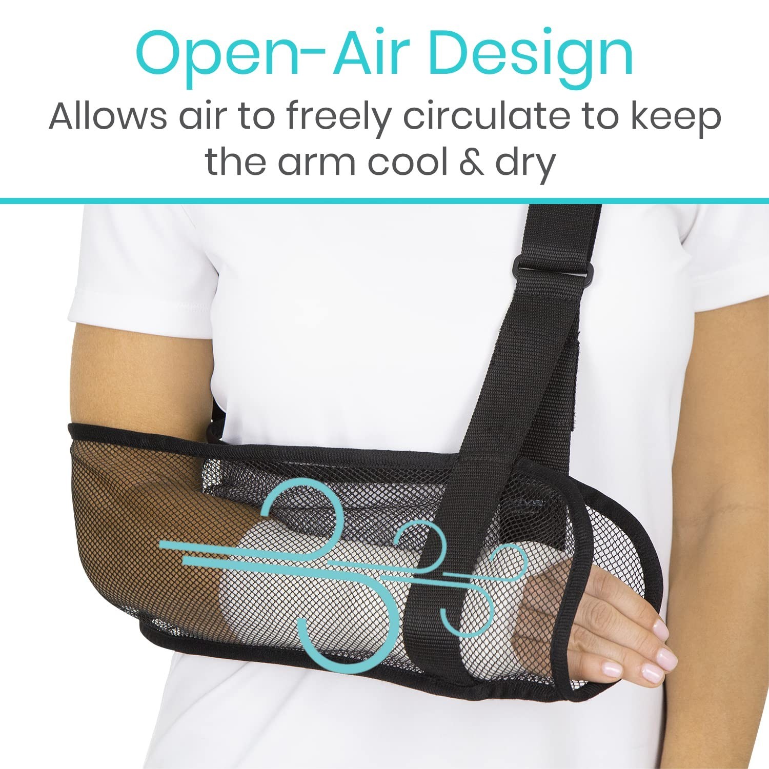 Vive Arm Sling for Shoulder Injury & Surgery Recovery - Waterproof Mesh Showe...