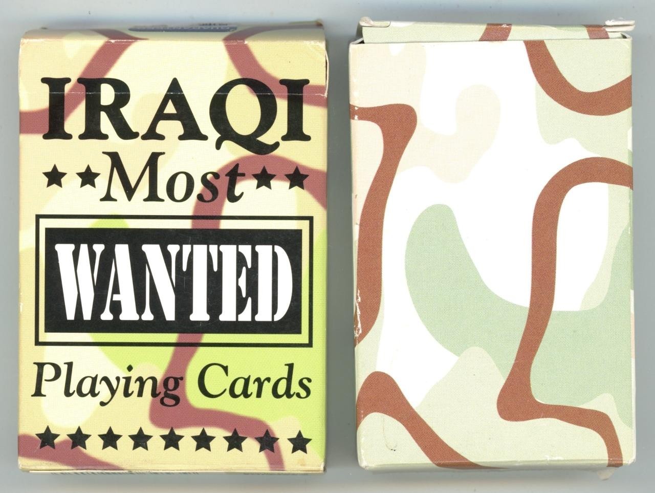 2 Decks Playing Card Iraqi Most Wanted Desert Storm War Saddam Hussein