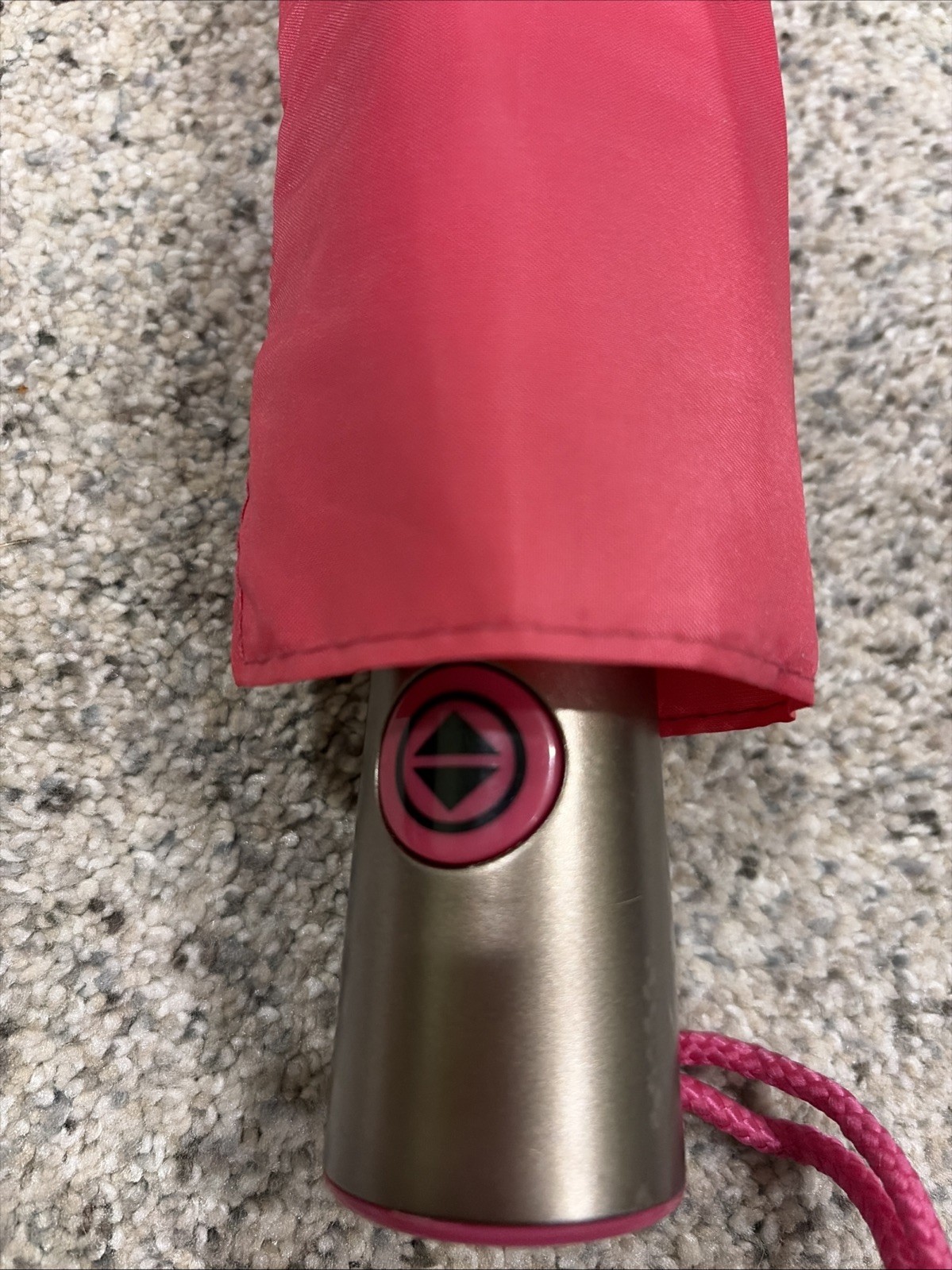 Hot Pink Totes Compact Umbrella With Cover