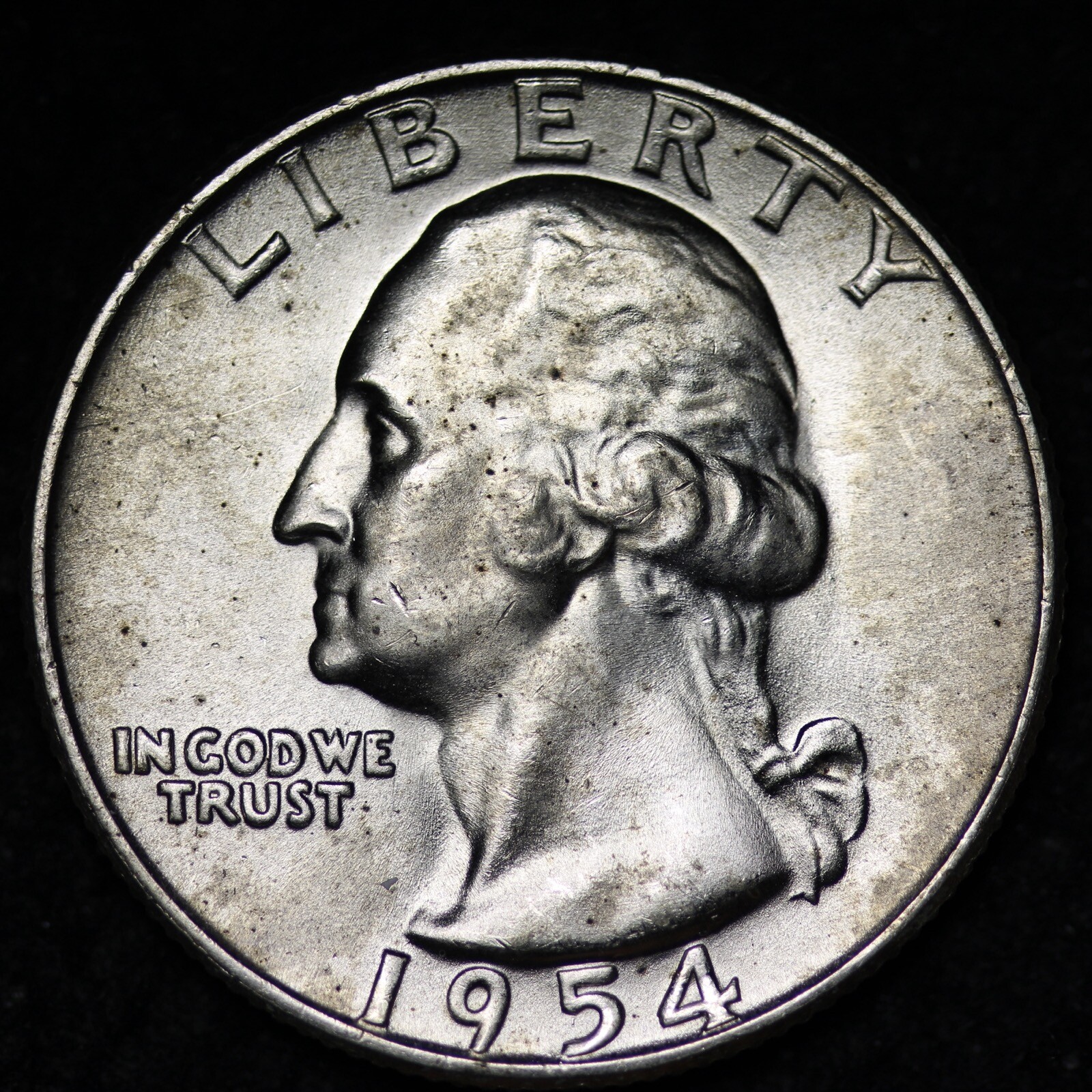 1954-D Washington Silver Quarter CHOICE BU MS UNCIRCULATED UNC FREE P/H W78 ACJ