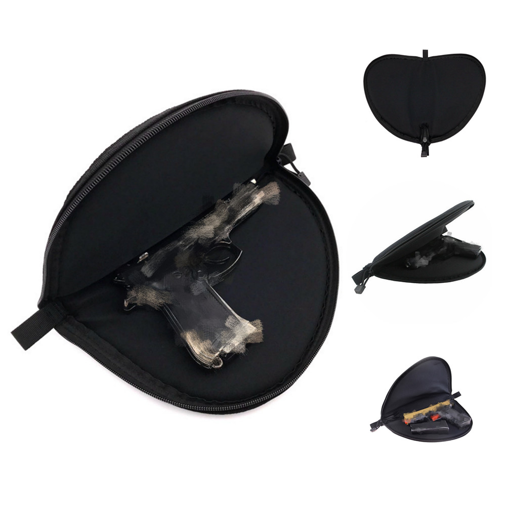 Multi-Purpose Shooting Range Case-Pistol Storage Black Nylon Padded Storage Bag