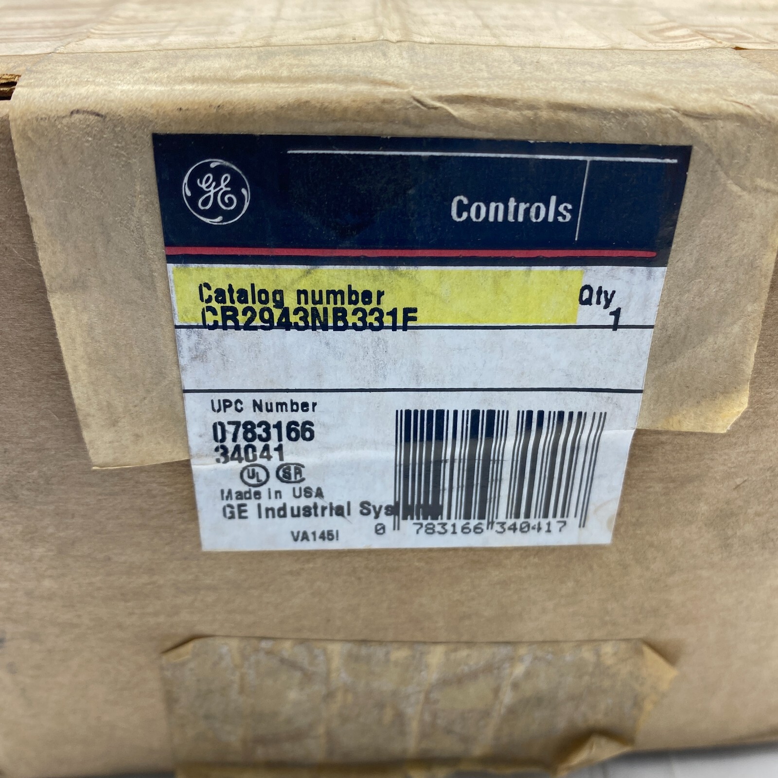 GENERAL ELECTRIC GE CR2943NB331F SELECTOR SWITCH CONTROL CR2643 600V 🎯