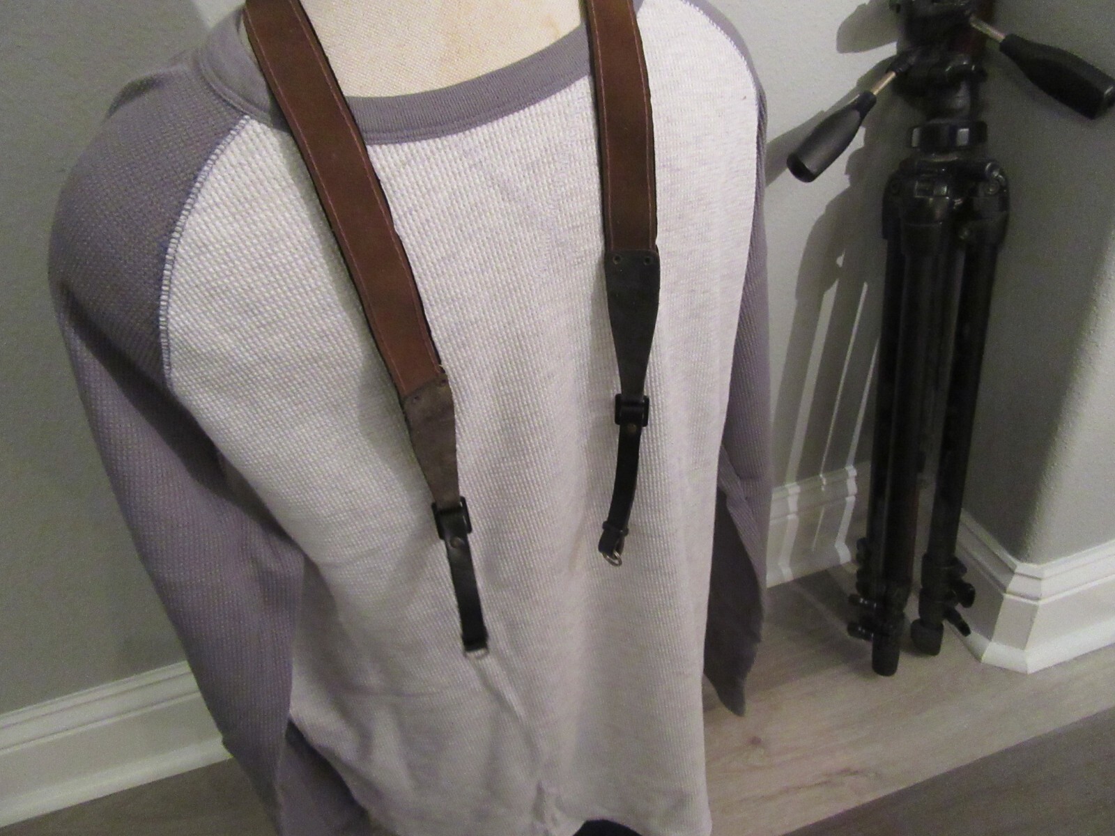 Nice Used Narrow Hippie Camera Strap Looks Nice Good Stitching Etc.