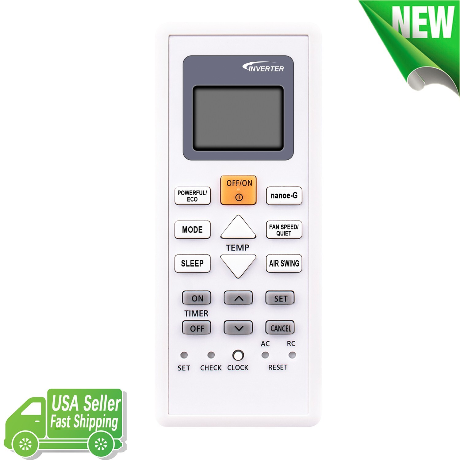 New Replace Remote Control for Panasonic Inverter Air Conditioner