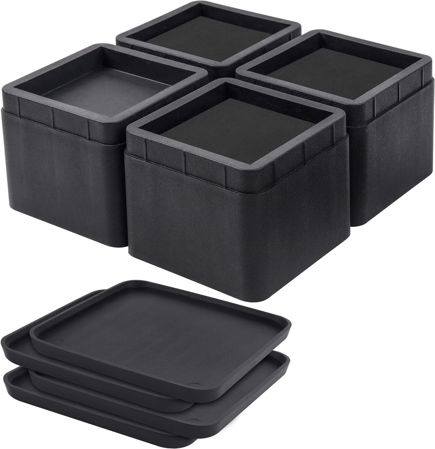 BTSD-home Bed Risers 3 or 6 Inch Heavy Duty Stackable Furniture Risers for Sofa