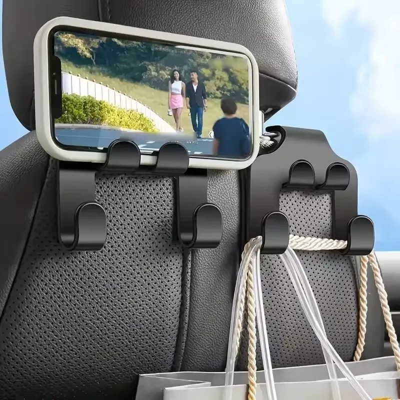 Car Back Seat Phone Holder Headrest Mount Hook Stand for iPhone Samsung