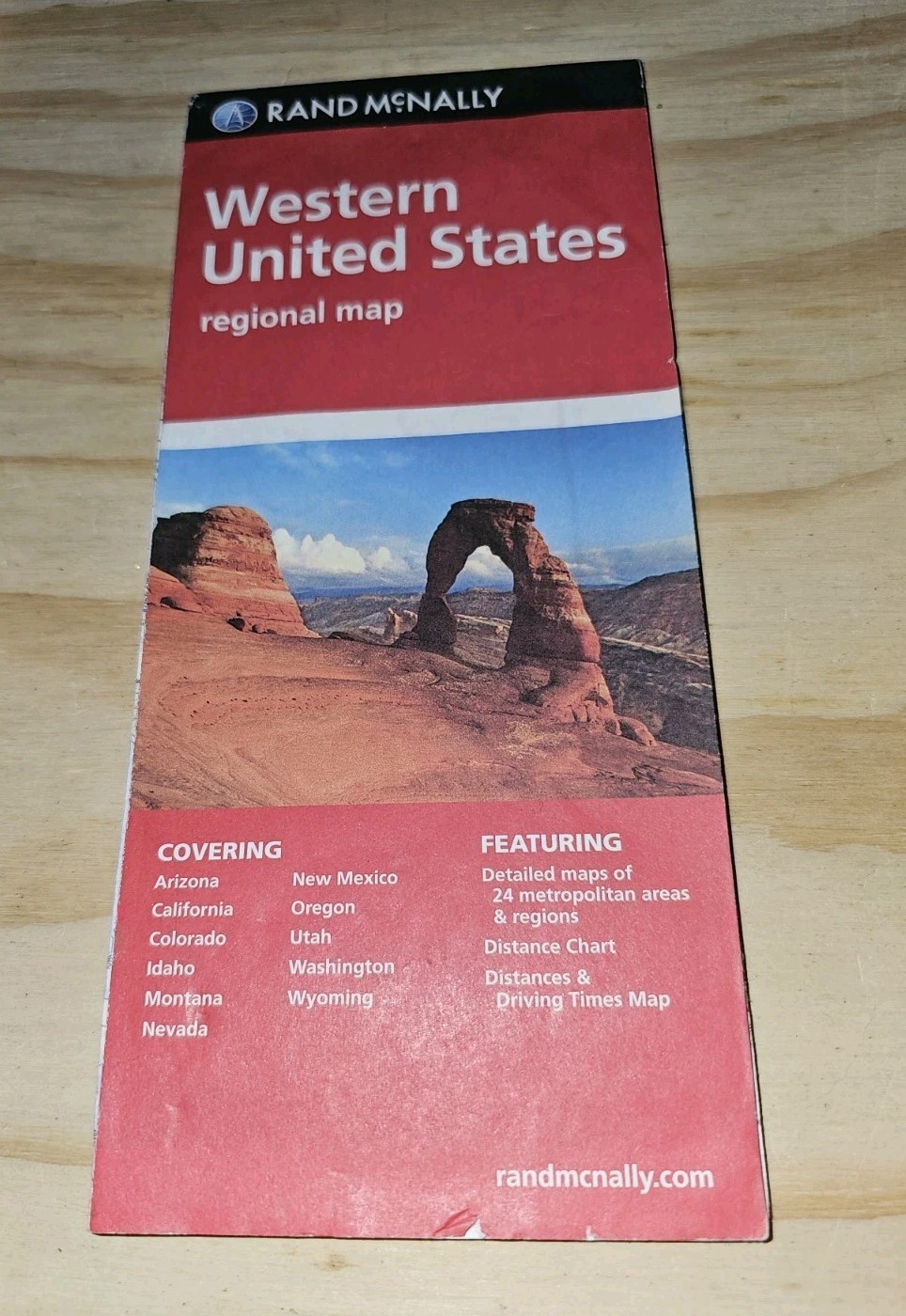 Map of Western United States Rand McNally Regiional Road