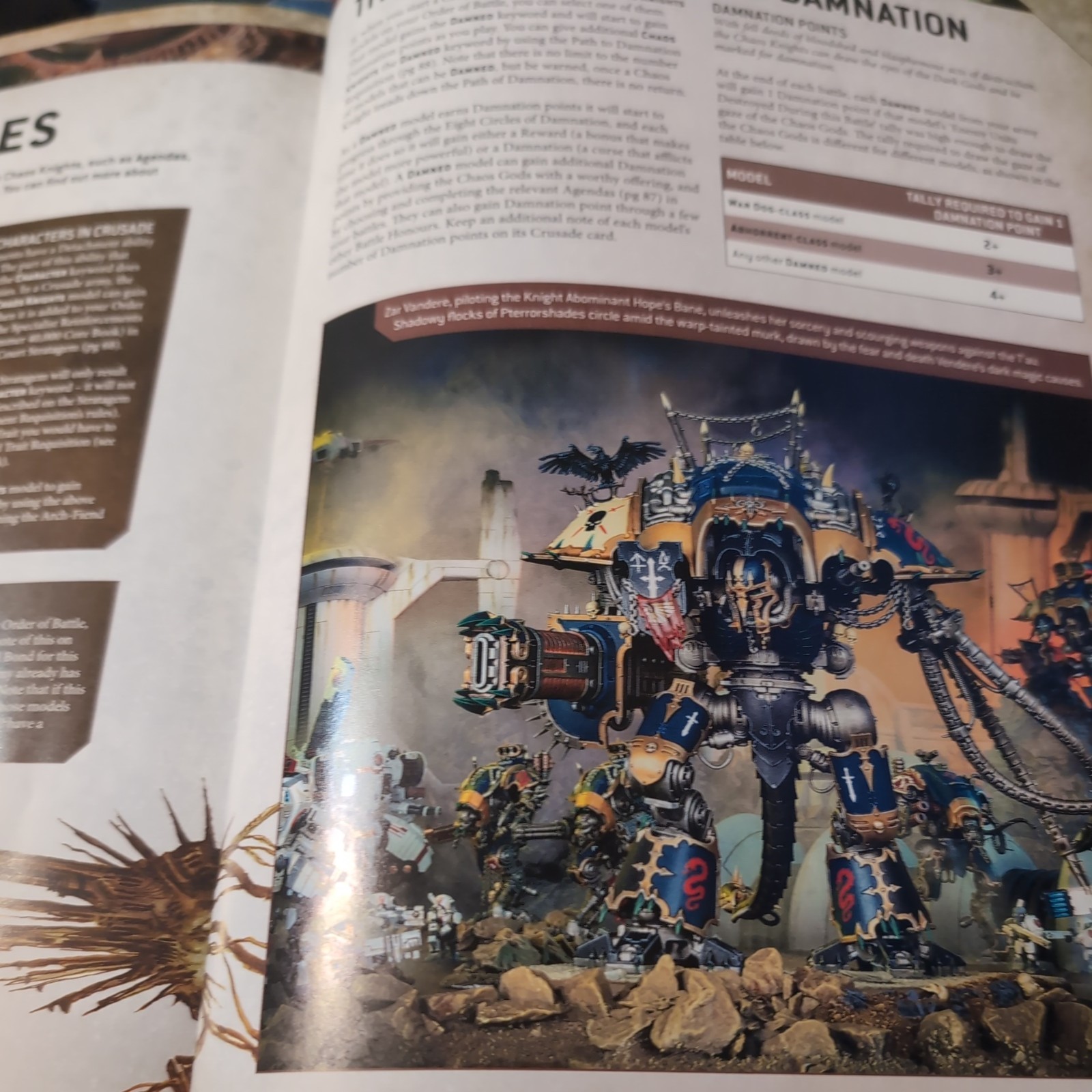 Warhammer 40k: 9th Edition Codex: Chaos Knights - Hardback Rule Book