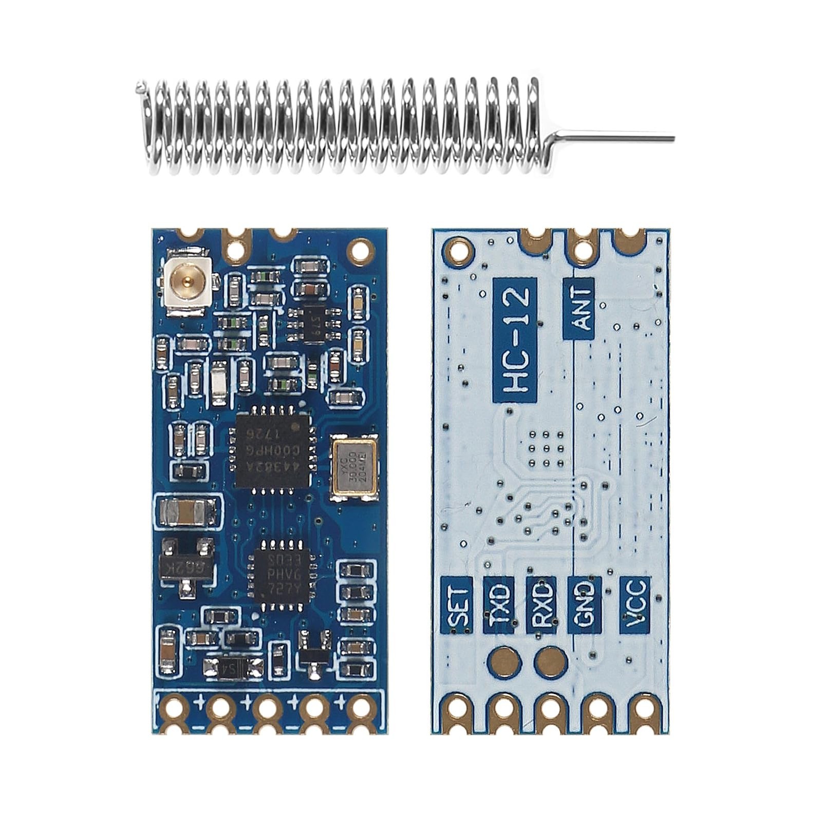 2pcs HC-12 433Mhz SI4463/SI4438 Wireless Serial Port Module 1000M Replace Blu