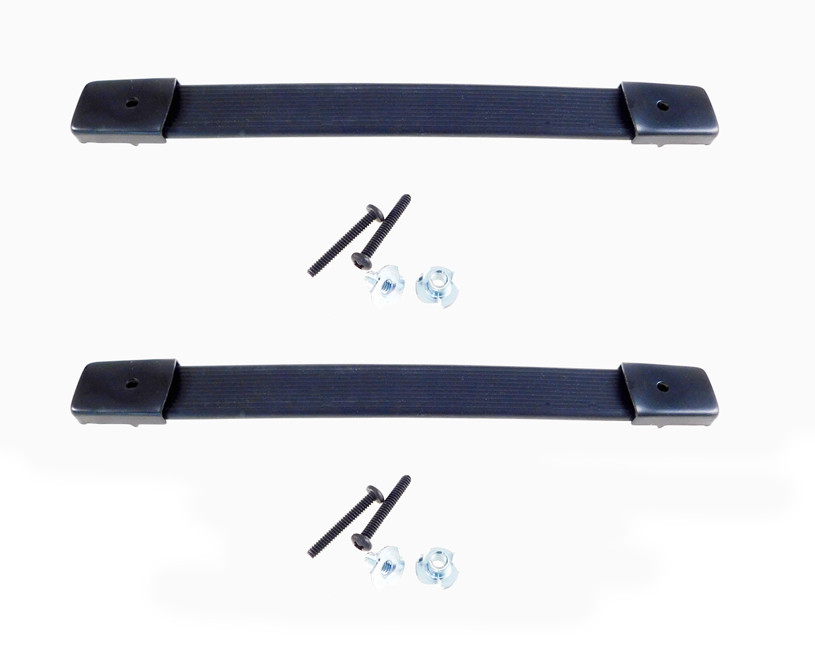 (2 PACK) RELIABLE HARDWARE RH-0585BK 8" Black Strap Handle Case / Amp / Speaker