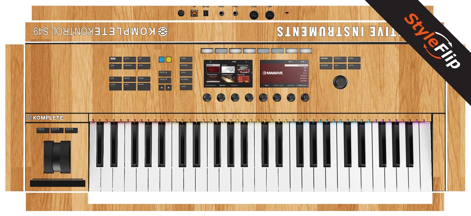 Native Instruments KK S49 MK2 | Wood 5 | Protective Decal | StyleFlip Skins
