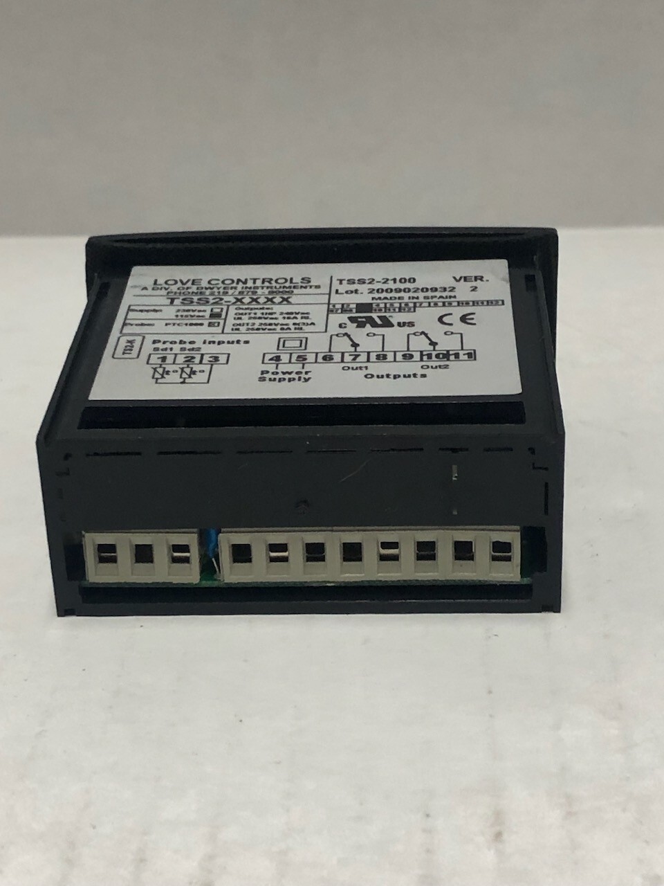 Love Controls #TSS2-2100 Dual Stage Temperature Control Module.