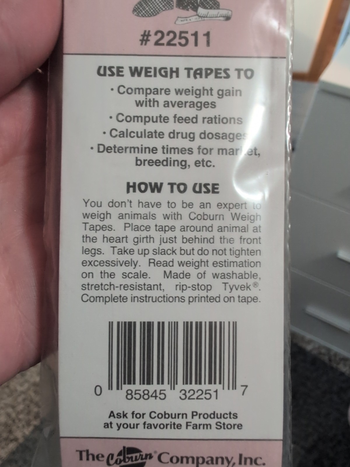 Hog Weigh Tape