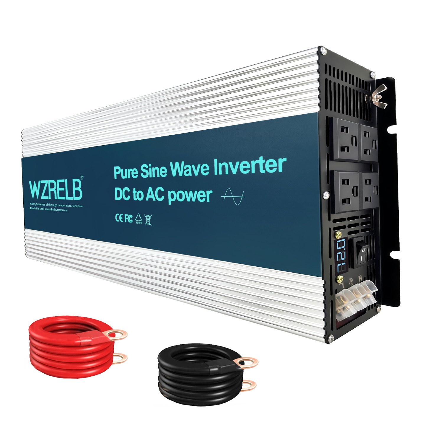 5000W Pure Sine Wave Inverter 60V 72V to 110V 120V 6000w Power Peak Solar Car RV