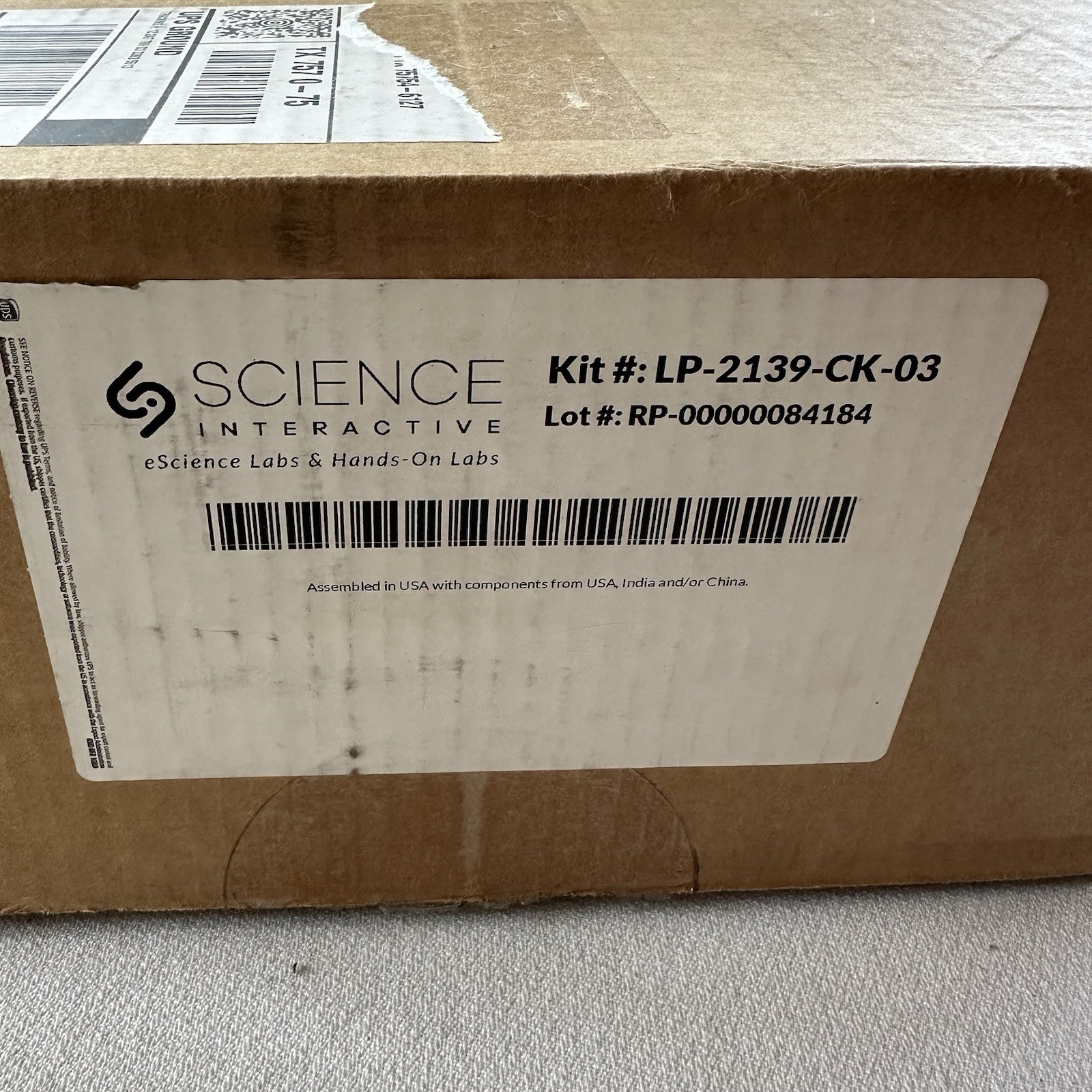 Science Interactive Lab kit #LP-2139- CK-03 Appears Never Used