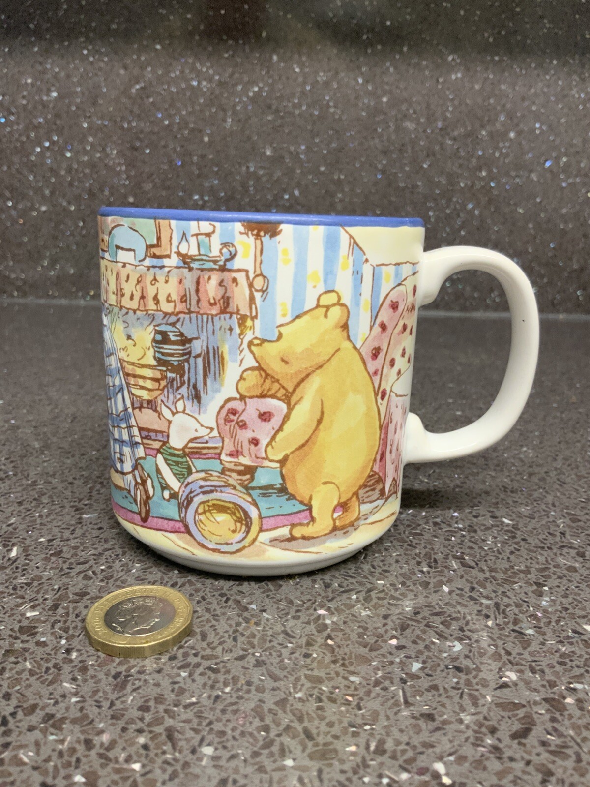Disney Winnie The Pooh Ceramic Mug Featuring Original Book Drawings uk only.