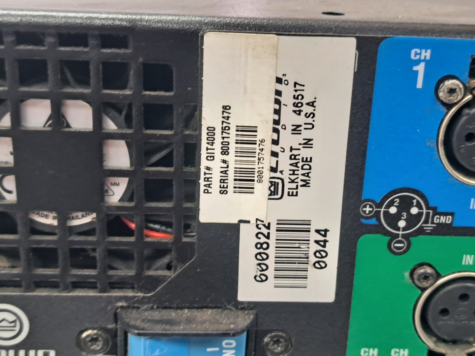 Crown I-Tech 4000 2-Channel Power Amplifier