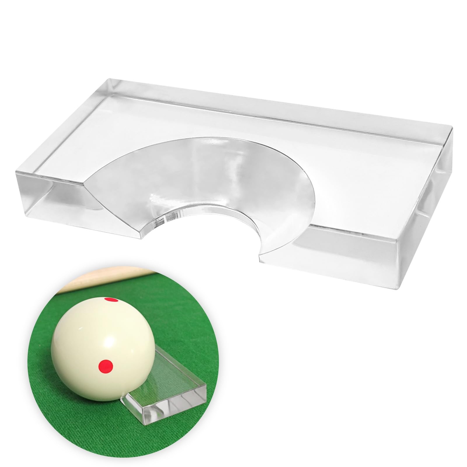 Acrylic Pool Ball Position Marker,Precise Billiards Cue Ball Locator for 2 1/...