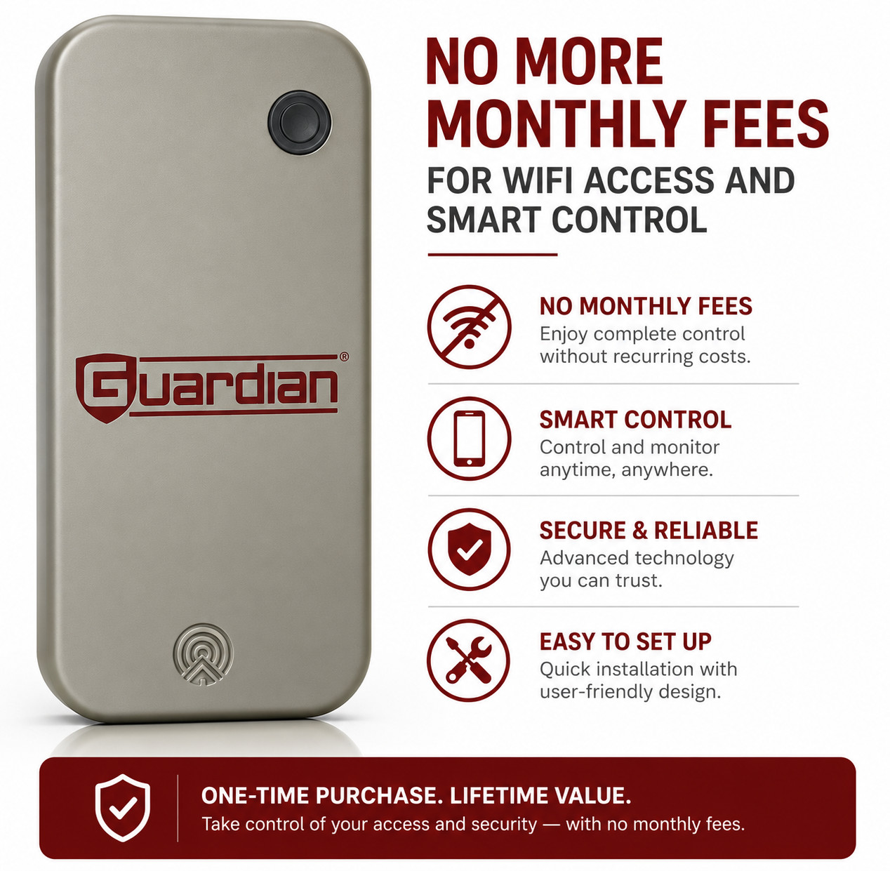Guardian V3 Wifi Controller Smart Controller App BeamUp® BU100V BU250V BU400V