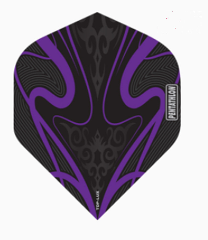 PENTATHLON LUX-Tdp PURPLE Standard Dart Fights - 100 Micron  5 sets 15 flights