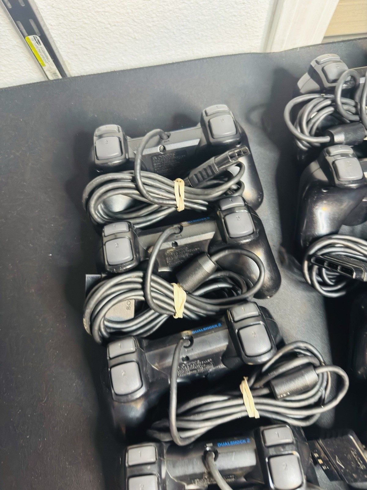 1x OEM Sony PlayStation PS2 Black Dualshock 2 Controller Tested Working
