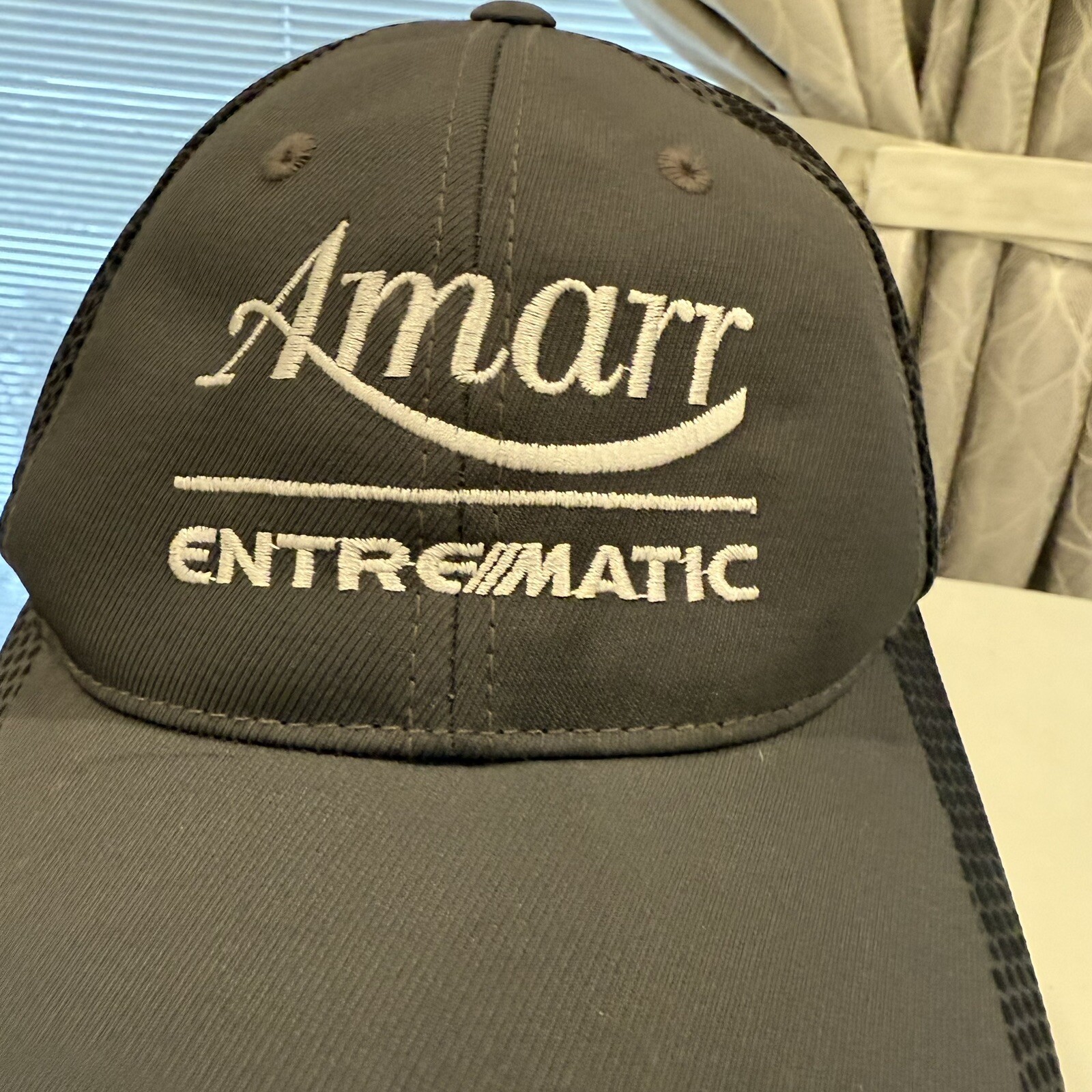 Sport-Tekk-Left Masters AMARR Gray Black Hat Cap Polyester EUC