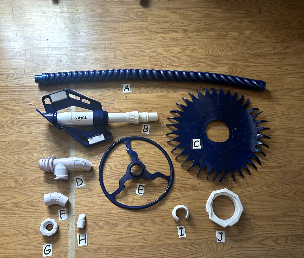 Replacement parts for VINGLI Automatic Suction Pool Cleaner 277 (S)