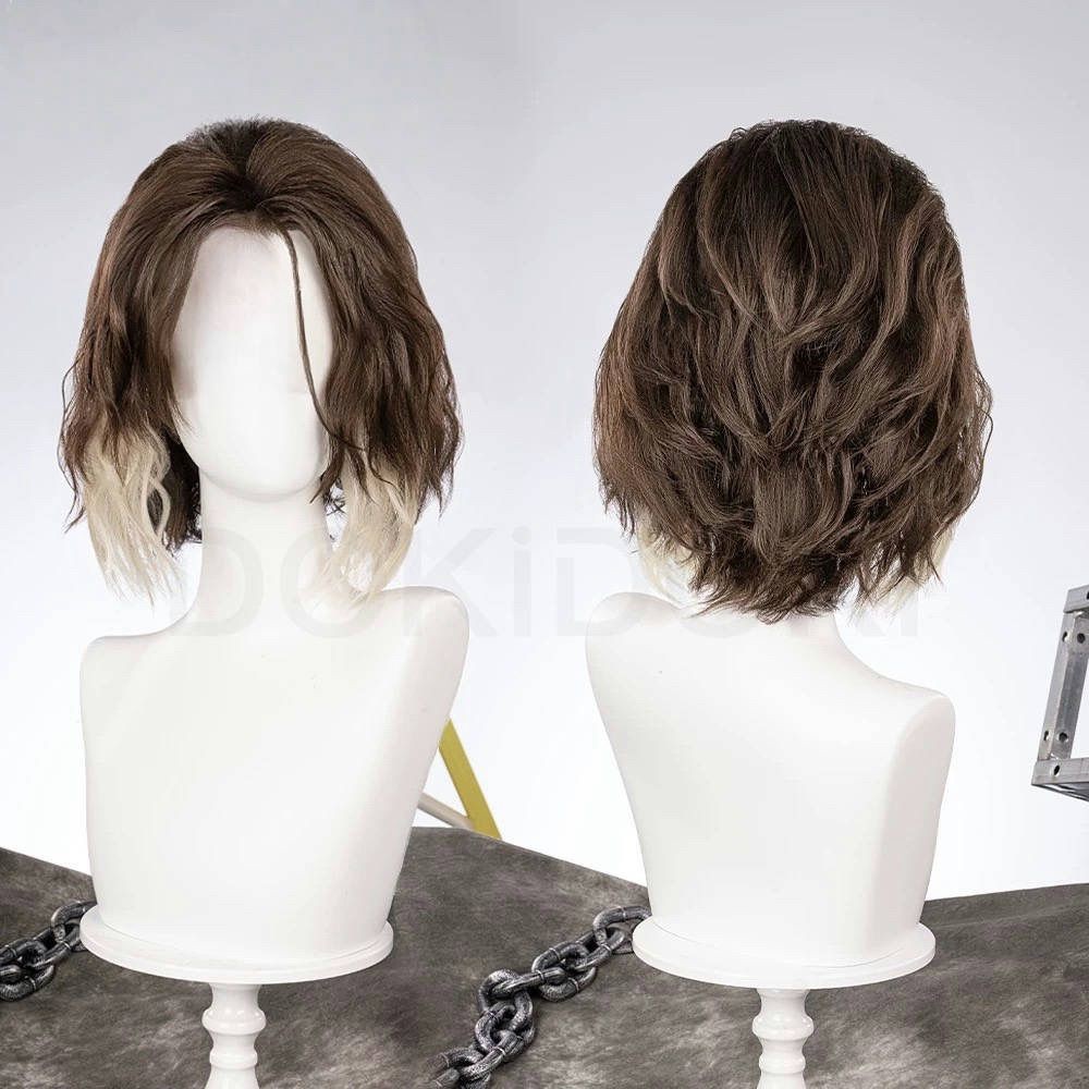 Viktor Machine Herald Cartoon Cosplay Short Wig Heat Resistant Synthesis Wigs