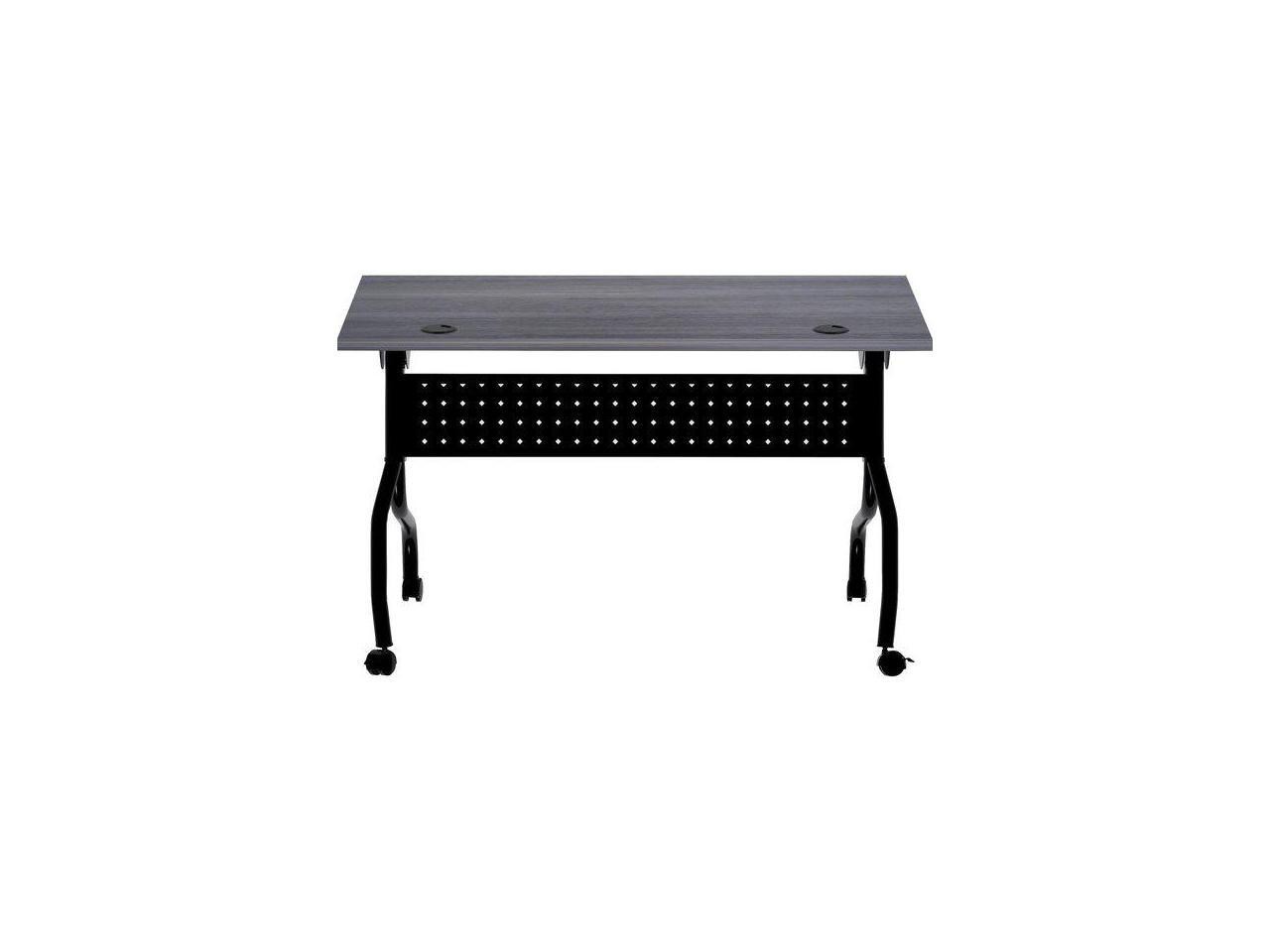 Lorell 59489 Charcoal Flip Top Training Table