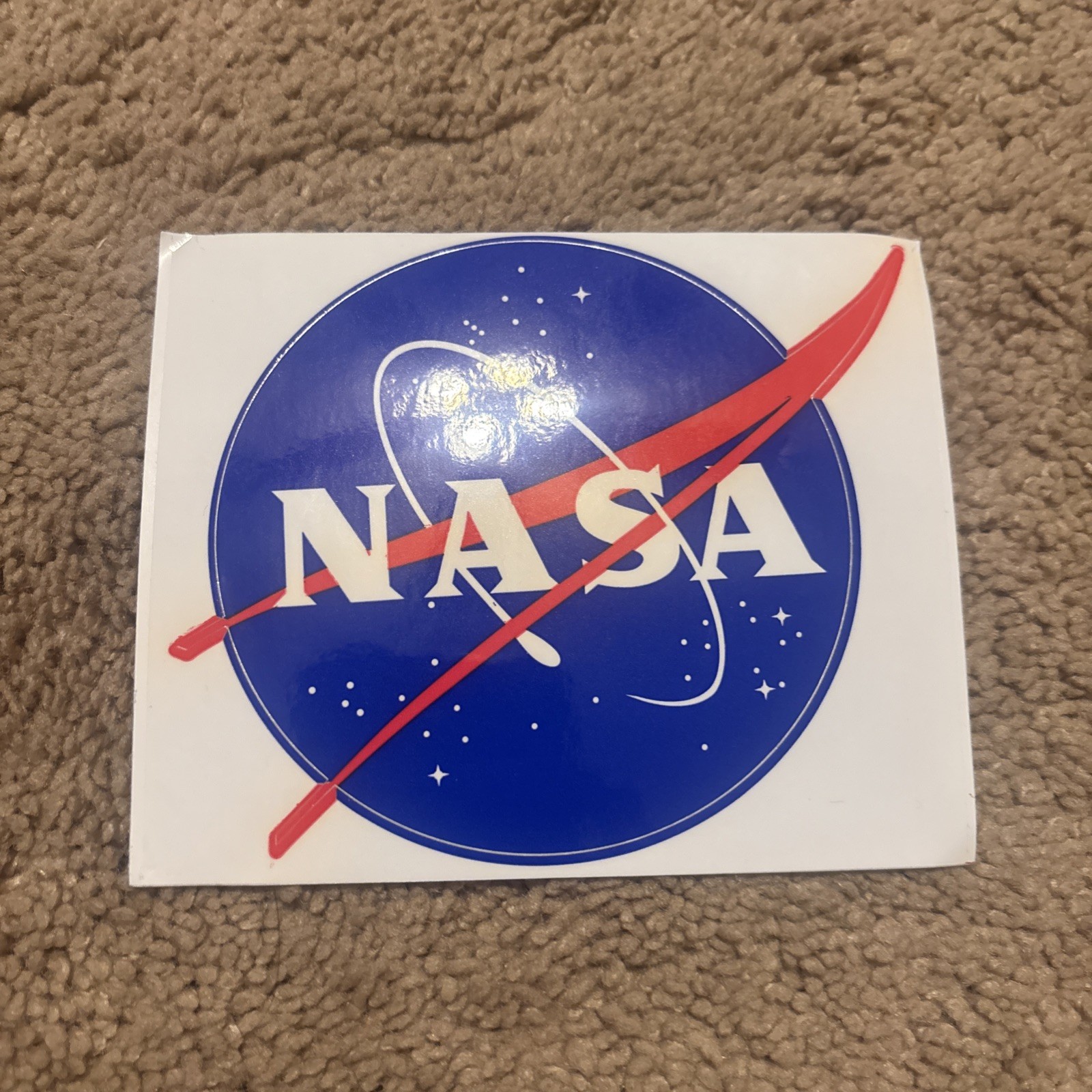 New NASA  Logo Original Space Decal Meatball Vinyl Glossy Sticker 4"