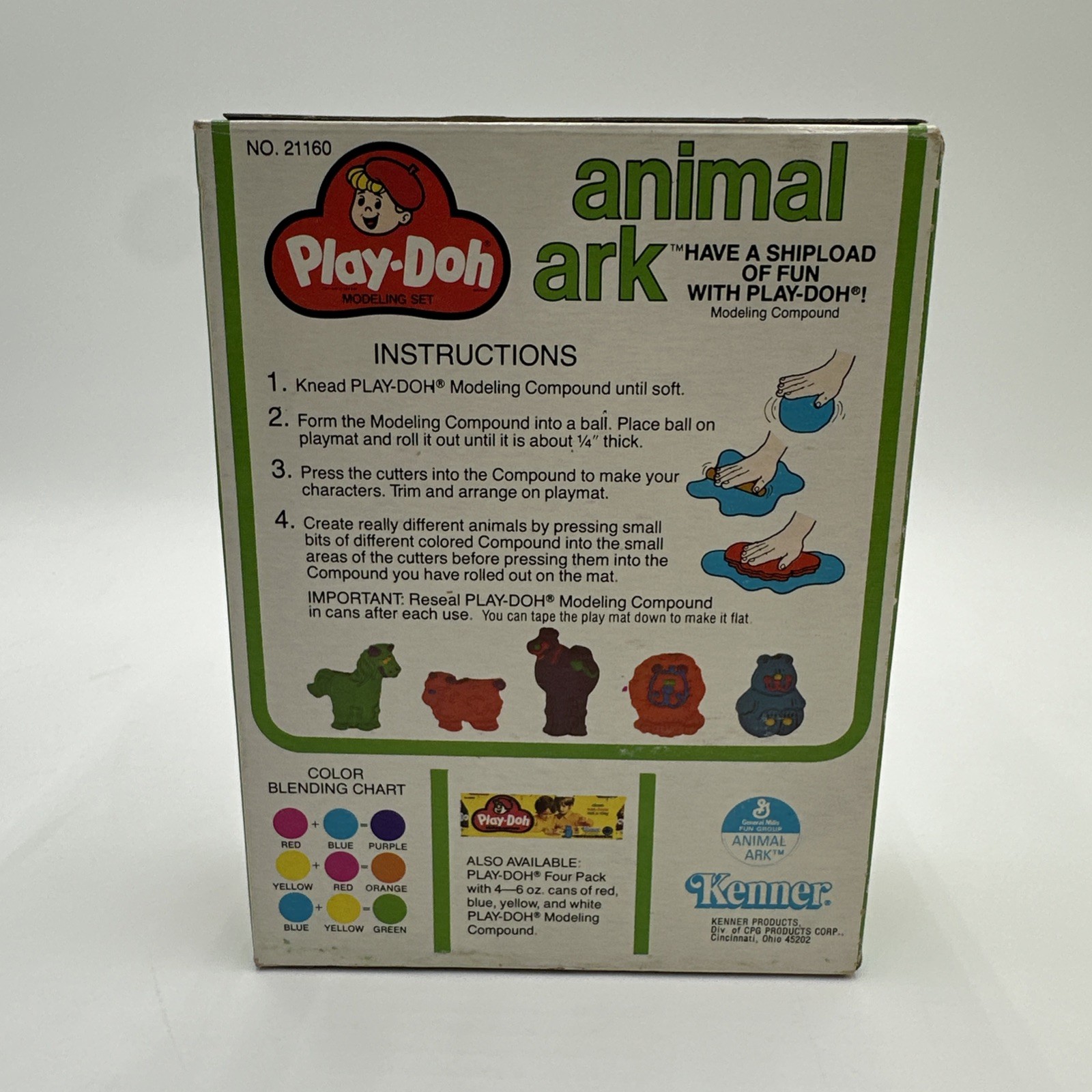 Play-Doh Vintage Kenner Animal Ark Set Sealed Box Original Kenner Mint!