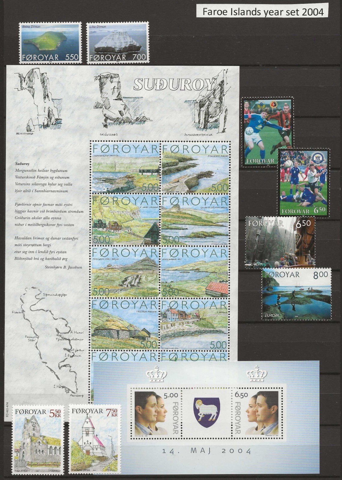 Faroe Islands 2004 year set  MNH (two scans)