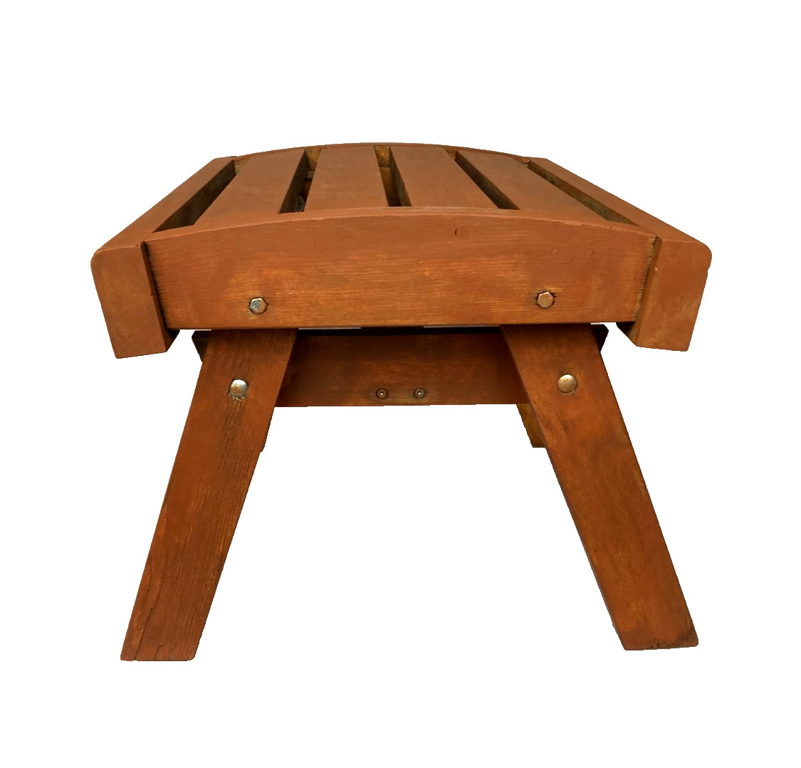 Vintage Handmade Solid Wood Rustic Bench Primitive Farmhouse Stool - Nice!!
